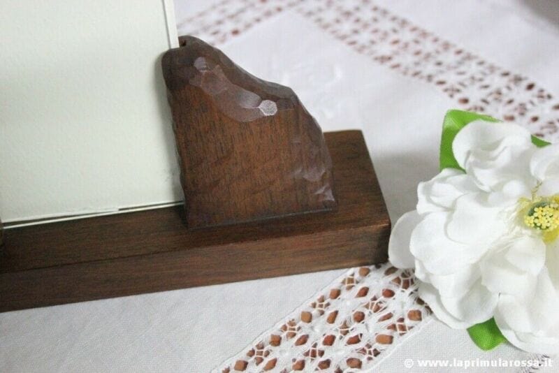 CORNICE PORTAFOTO DECO IN LEGNO E VETRO VINTAGE WOODEN PHOTO FRAME PORTARITRATTO Complementi d'arredo