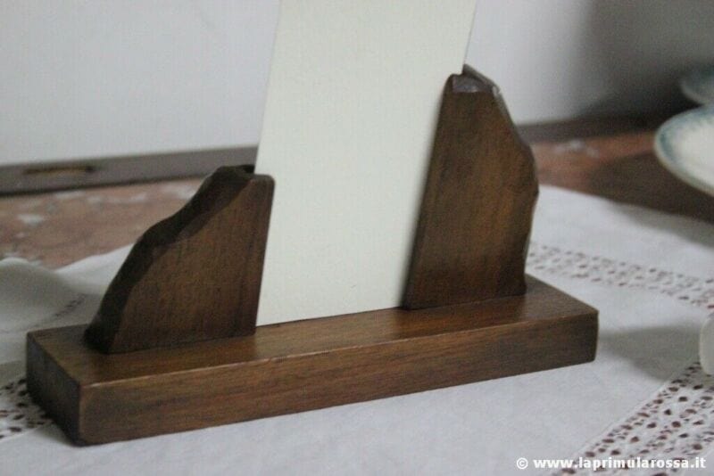 CORNICE PORTAFOTO DECO IN LEGNO E VETRO VINTAGE WOODEN PHOTO FRAME PORTARITRATTO Complementi d'arredo
