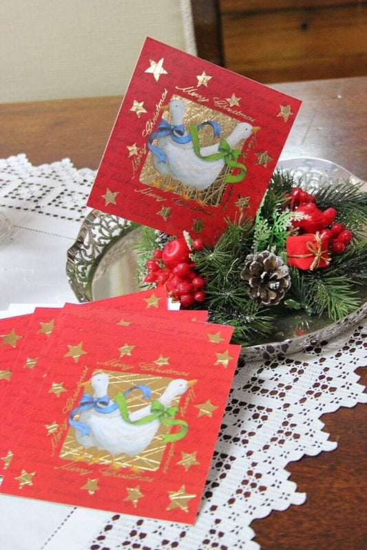 DIECI CARTOLINE VINTAGE DI AUGURI DI NATALE CON ANATRE - CARTOLINA NATALIZIA Other
