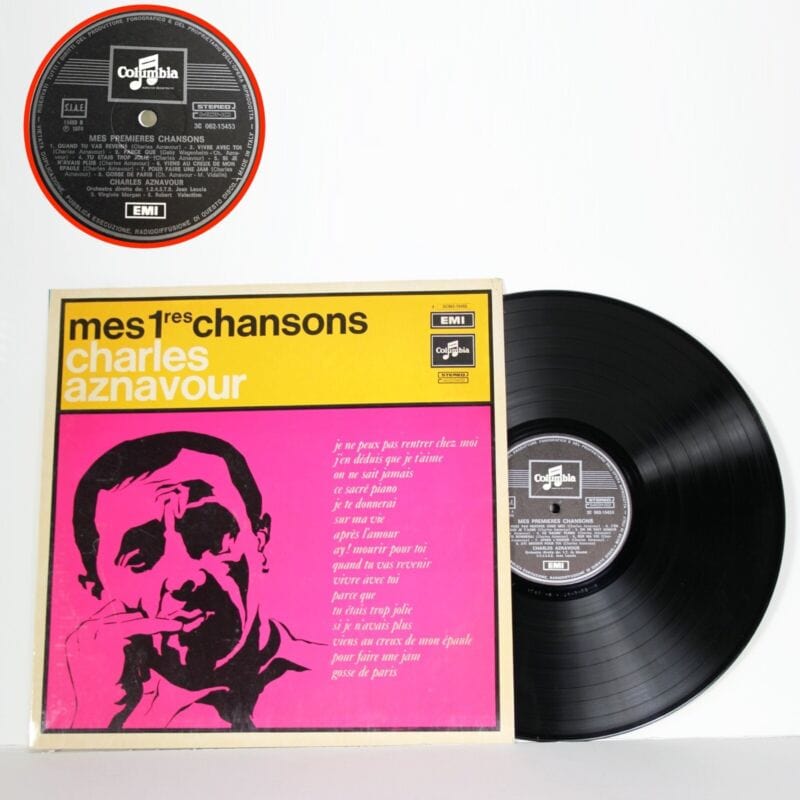 Disco in vinile 33 giri lp di Charles Aznavour 1970 canzoni francesi VINTAGE Dischi in Vinile