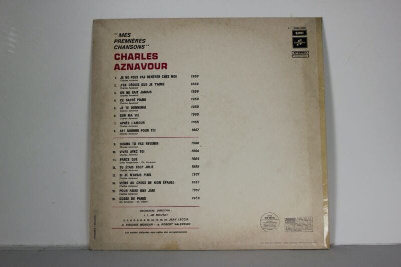Disco in vinile 33 giri lp di Charles Aznavour 1970 canzoni francesi VINTAGE Dischi in Vinile