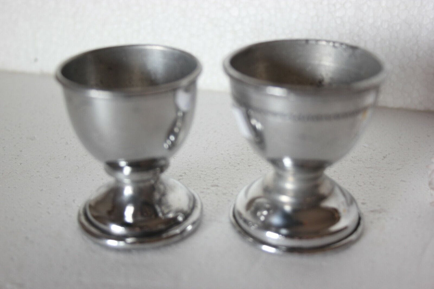 DUE PORTAUOVA ANNI '60 IN LATTA RETRO' TWO VINTAGE METAL EGG CUPS 1960s Other