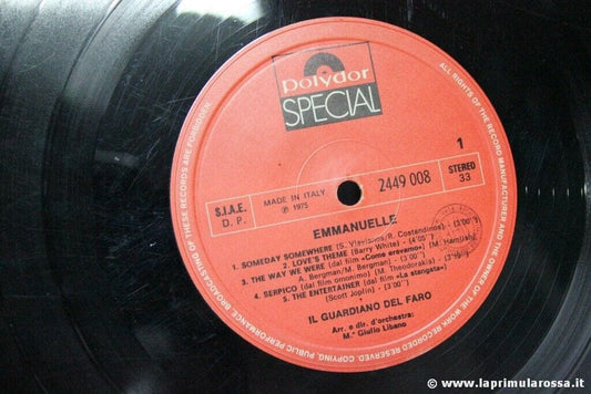 EMMANUELLE IL GUARDIANO DEL FARO LP 33 GIRI USATO ANNO 1975 Dischi in Vinile