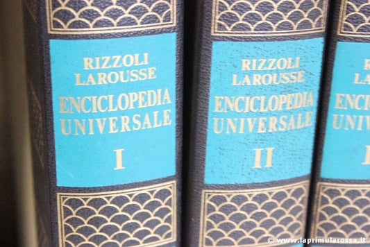ENCICLOPEDIA UNIVERSALE RIZZOLI / LAROUSSE 15 VOLUMI COPERTINA RIGIDA ANNI 60-70 Libri