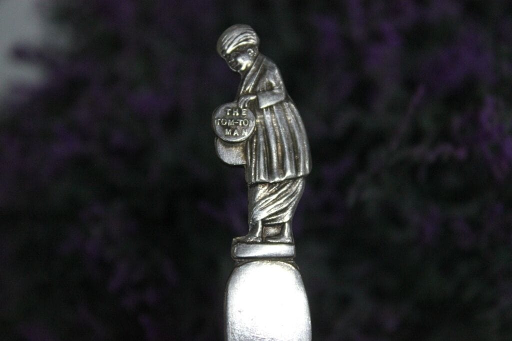 FORCHETTA D'EPOCA IN SILVER PLATE PER SOTTACETI L. 27 cm - CUCCHIAIO VINTAGE Sheffield & Argento