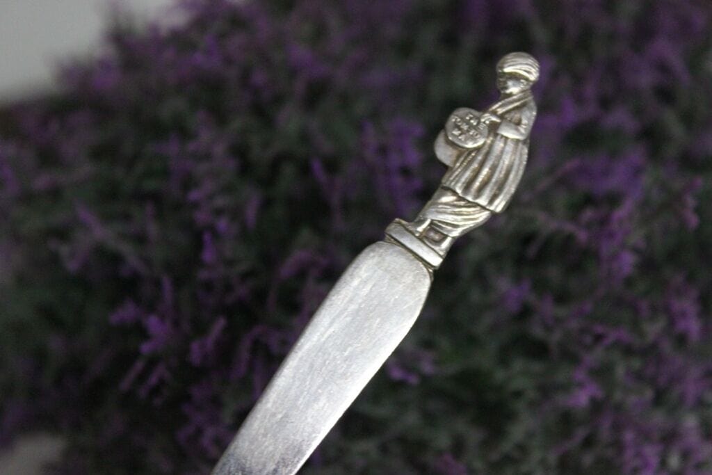 FORCHETTA D'EPOCA IN SILVER PLATE PER SOTTACETI L. 27 cm - CUCCHIAIO VINTAGE Sheffield & Argento