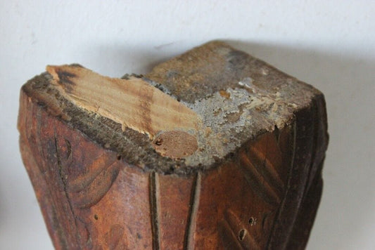 GAMBA ANTICA IN LEGNO H 25 CM - VECCHIO PIEDE CHIPPENDALE PER RESTAURO MOBILI Restauro