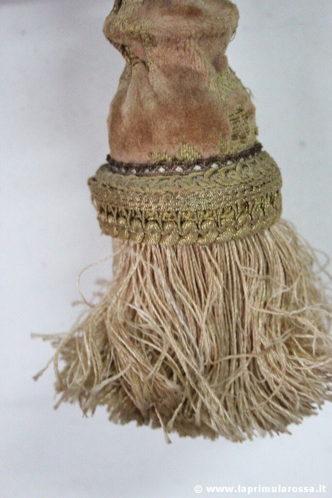 GRANDE FIOCCO DECORATIVO ANTICO X CHIAVE h cm 20 NAPPA NAPPINA ANTIQUE TASSEL Corredo Pizzi e Tessuti