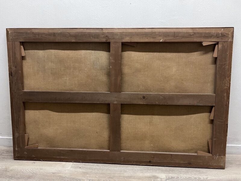 Grande Quadro stile antico dipinto a ad olio su tela stampa Napoli scena Pompei Quadri