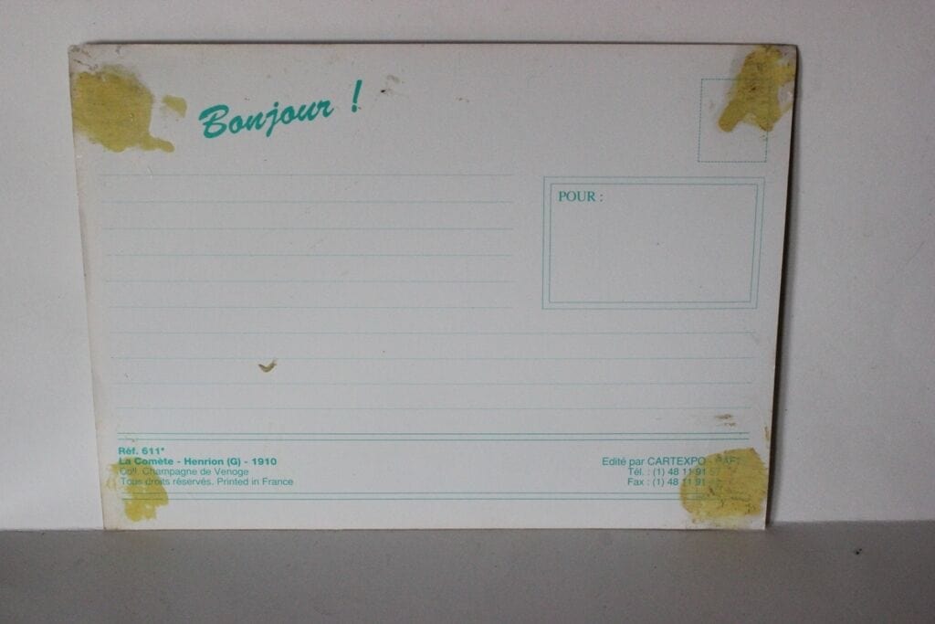 LA COMETE - HENRION (G) 1910 CHAMPAGNE DE VENOGE CARTOLINA VINTAGE ED. CARTEXPO Pubblicità vintage