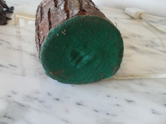 LAMPADA COUNTRY VINTAGE IN LEGNO - VECCHIO LUME RUSTICO DA TAVOLO Lampade Appliques