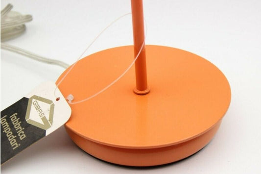 Lampada da tavolo arancione vintage per scrivania in metallo cristallo GIBAS Lampade Appliques