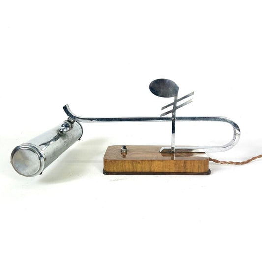 Lampada da tavolo Vintage antica di design Stile Art deco anni 30 per Pianoforte Lampade Appliques