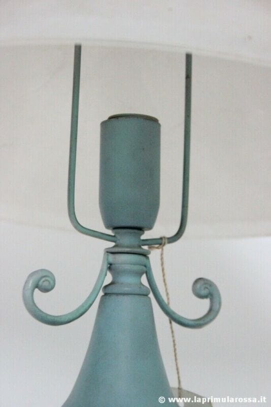 LAMPADA DA TAVOLO VINTAGE LUME ANNI '90 h 46 cm ITALIAN MURANO TABLE LAMP Lampade Appliques