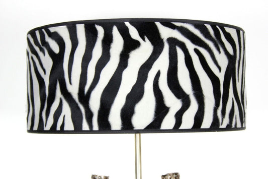 LAMPADA DA TAVOLO ZEBRATA SAFARI SAVANA LUME SALOTTO SOGGIORNO MM LAMPADARI Lampade Appliques