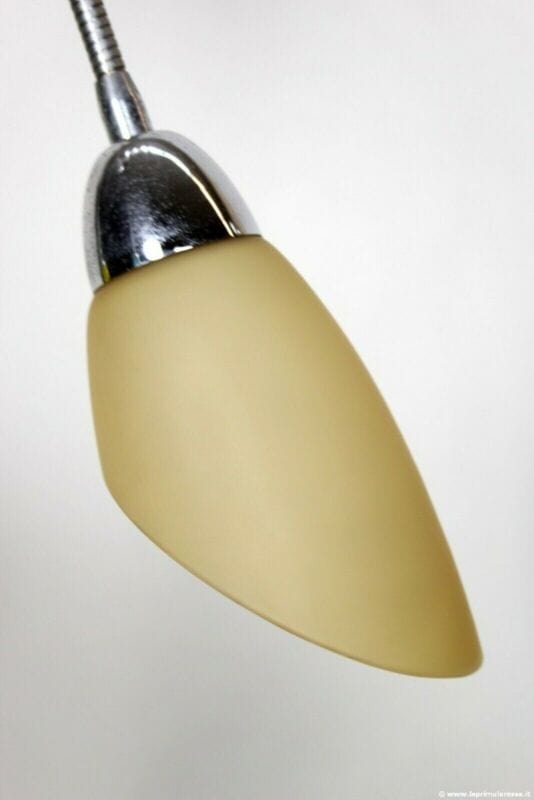 Lampadario vintage anni 70 stile stilnovo flessibile in vetro colorato lampada Lampade Appliques