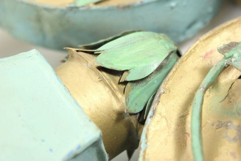 Lanterna antica veneziana da processione cilostro basculante liberty lume latta Oggetti sacri - rosari