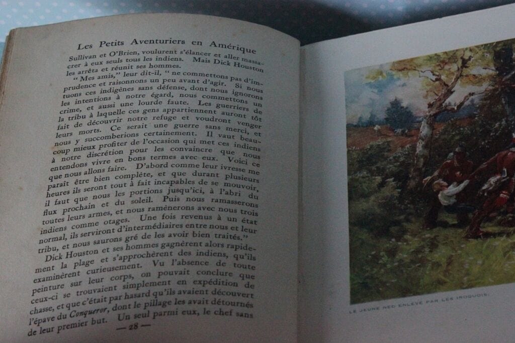 LE PETITS AVENTURIERS EN AMERIQUE VECCHIO LIBRO CHARLES DE LAPRE' ANNO 1911 Libri