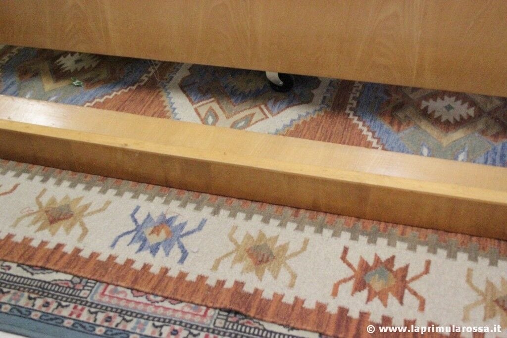 LETTO MATRIMONIALE ANNI '50 MODERNARIATO MADE IN ITALY TESTATA + PEDIERA LEGNO Arredamento