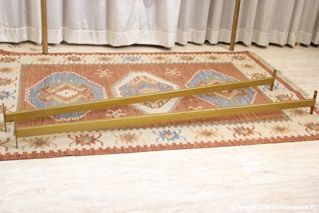 LETTO MATRIMONIALE VINTAGE IN OTTONE RIVA DI CANTU - TESTATA E PEDIERA 2 PIAZZE Arredamento