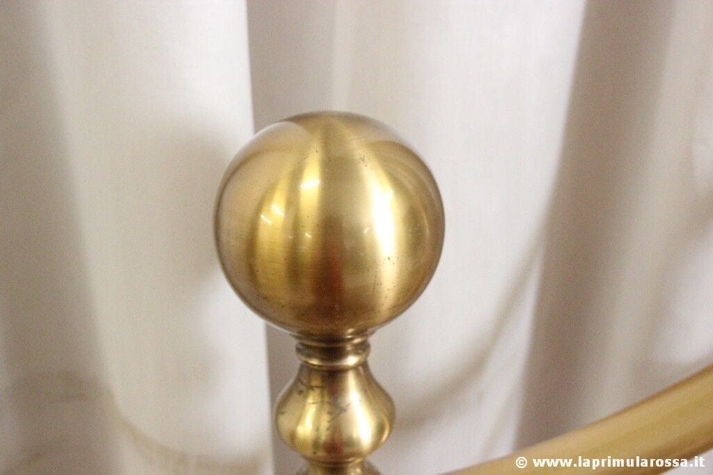 LETTO MATRIMONIALE VINTAGE IN OTTONE RIVA DI CANTU - TESTATA E PEDIERA 2 PIAZZE Arredamento