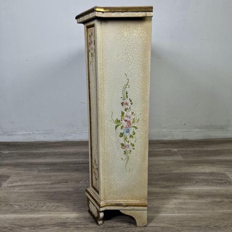 Libreria a giorno consolle stile antica veneziano 700 laccata dipinta in legno Complementi d'arredo