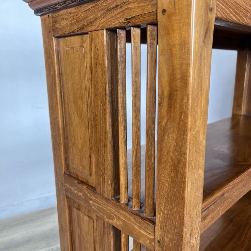 Libreria antica Etagere stile retro mobile scaffale in legno chiaro soggiorno Arredamento