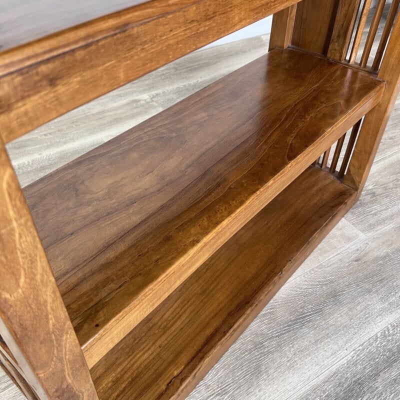 Libreria antica Etagere stile retro mobile scaffale in legno chiaro soggiorno Arredamento
