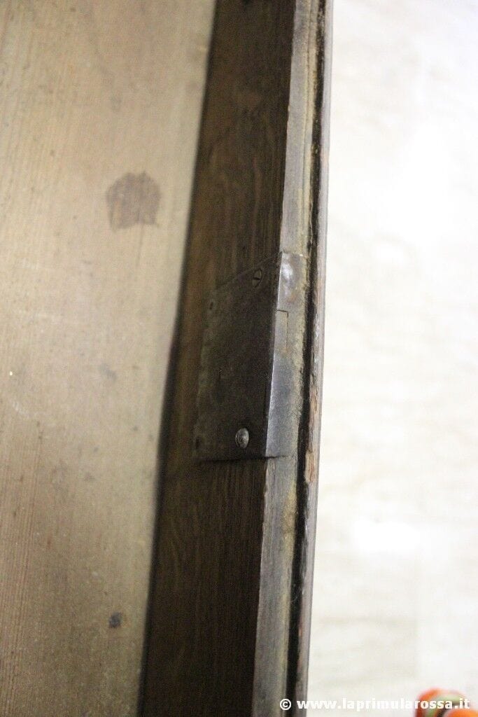 LIBRERIA CON RIBALTA ANTICA IN LEGNO DI ROVERE '700 ANTIQUE OAK BUREAU BOOKCASE Arredamento