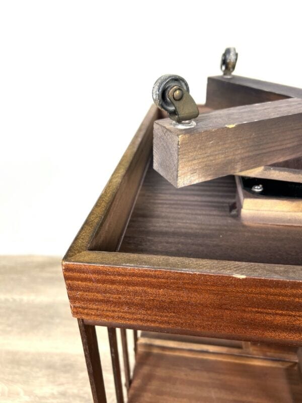 Libreria girevole stile antico vittoriano inglese in legno reggilibri tavolo Complementi d'arredo