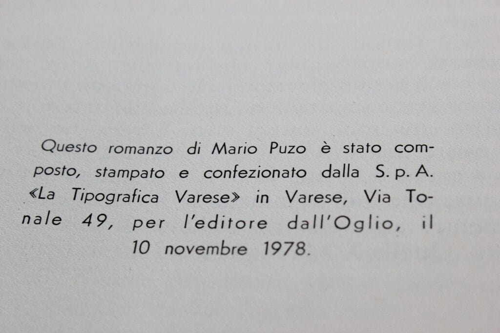 LIBRO I FOLLI MUOIONO MARIO PUZO ANNO 1978 Libri