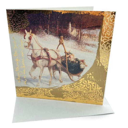 Lotto 5 cartoline di Buon Natale e Anno Vintage Natalizie inglesi Slitta Other