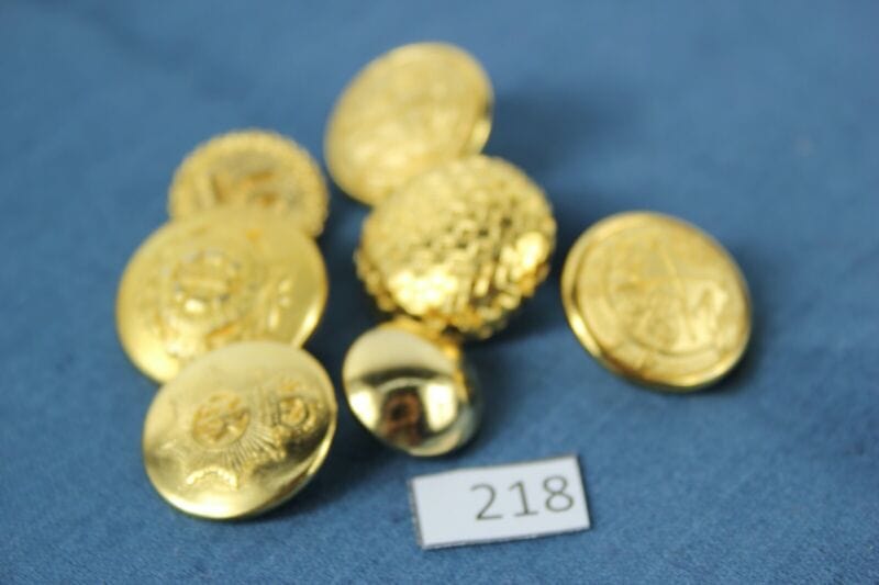 Lotto di Bottoni gioiello vintage in metallo dorato misti per cucito sarta Bigiotteria & Accessori
