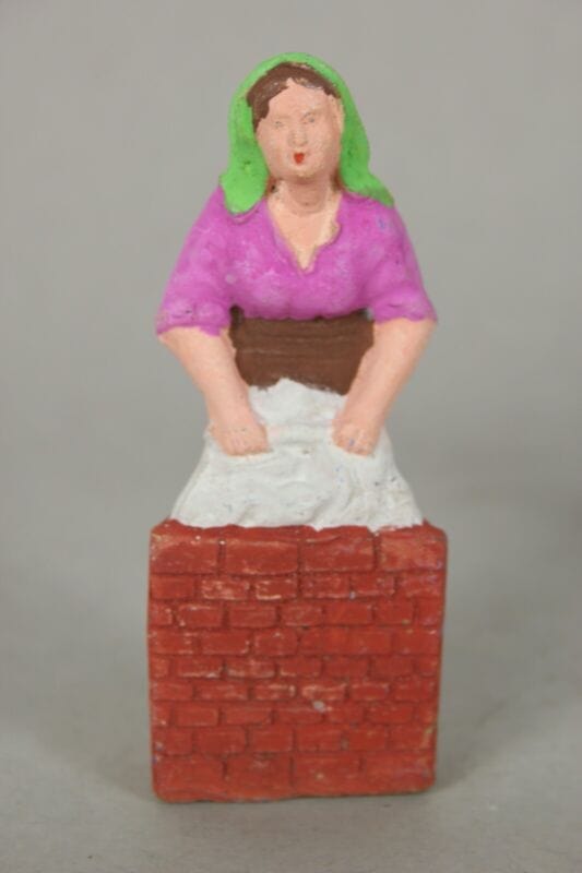 LOTTO STATUINE PRESEPE PRESEPIO ANTICHE IN TERRACOTTA VINTAGE VECCHIE ANNI 50 . Ceramiche e Porcellane