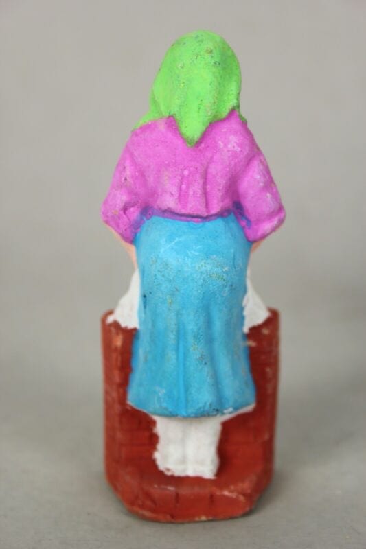 LOTTO STATUINE PRESEPE PRESEPIO ANTICHE IN TERRACOTTA VINTAGE VECCHIE ANNI 50 . Ceramiche e Porcellane