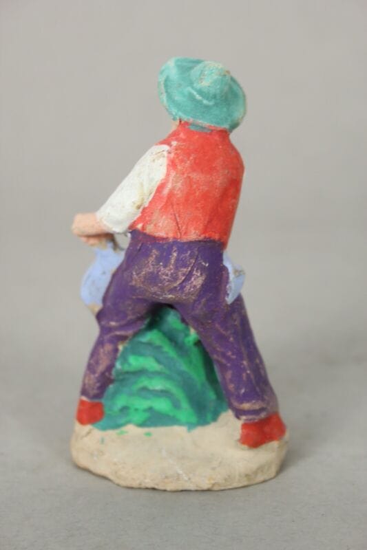 LOTTO STATUINE PRESEPE PRESEPIO ANTICHE IN TERRACOTTA VINTAGE VECCHIE ANNI 50 . Ceramiche e Porcellane