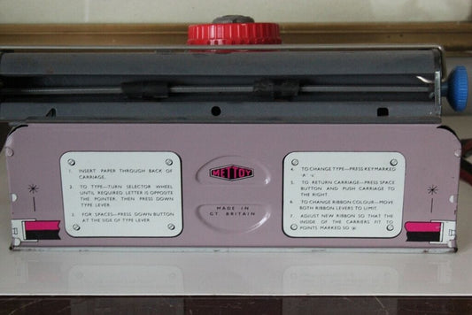 MACCHINA DA SCRIVERE GIOCATTOLO ANNI 60 IN LATTA VINTAGE METTOY TYPE WRITER Giocattoli vintage