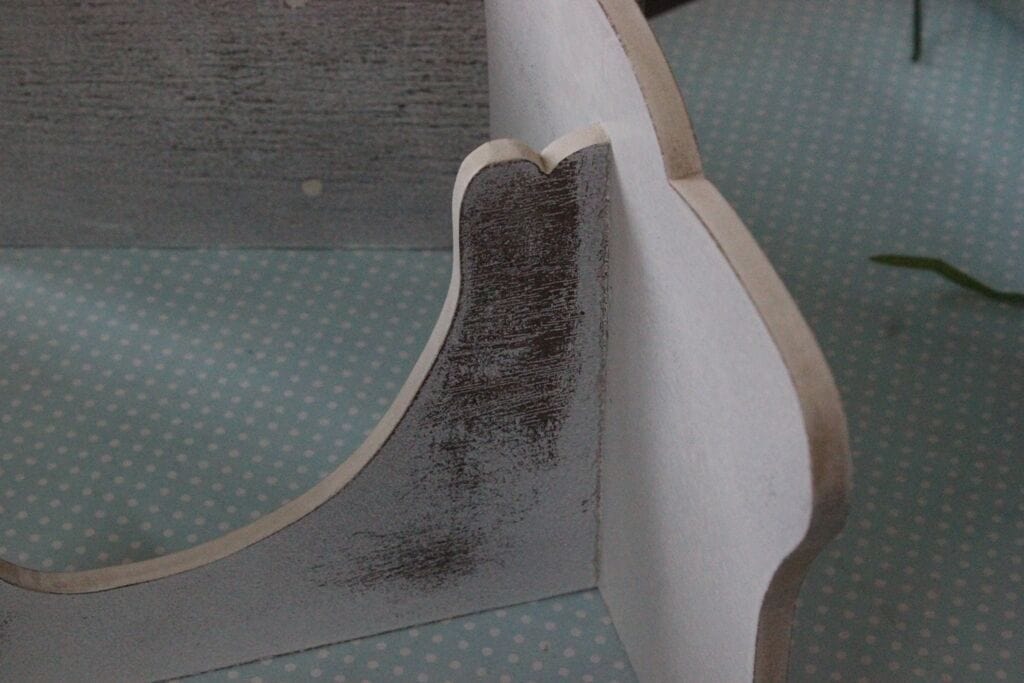 MENSOLINA SHABBY CHIC A SOSPENSIONE MENSOLA IN LEGNO PATINA ANTICATA Complementi d'arredo