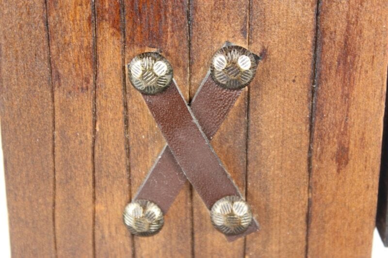 Mobile antico in miniatura cassettone portagioie legno con cassetti stile Comò Giocattoli vintage