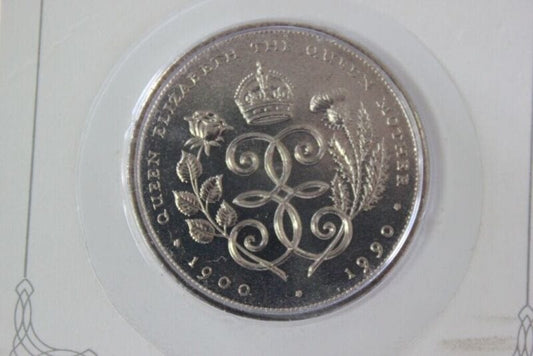 MONETA COMMEMORATIVA VINTAGE 90° COMPLEANNO REGINA MADRE 5 POUNDS  ROYAL MINT Other