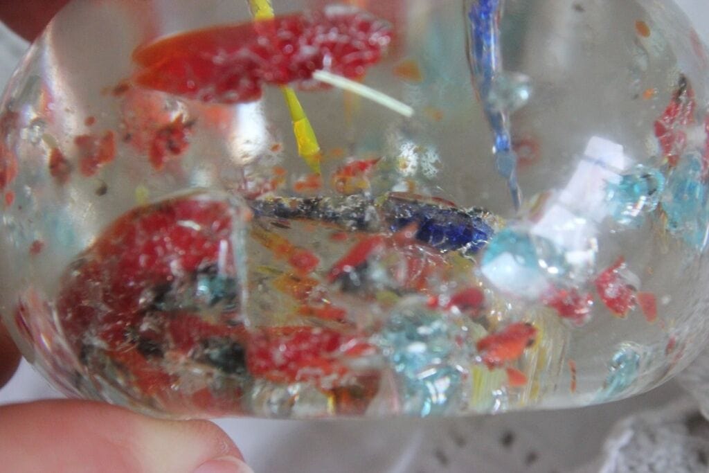 PALLA D'EPOCA IN VETRO / VINTAGE PAPER WEGHT / FERMACARTE Vetri e Cristalli