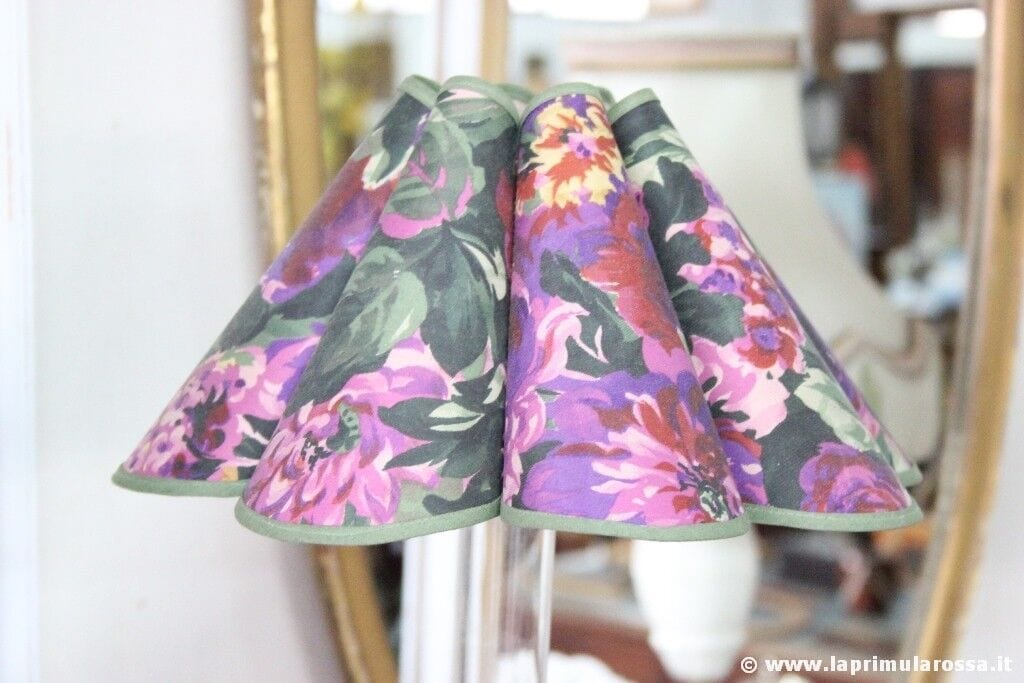 PARALUME A FIORE PER LAMPADA H cm 15 d.29 - CAPPELLO VINTAGE LUME ABAT JOURS Lampade Appliques