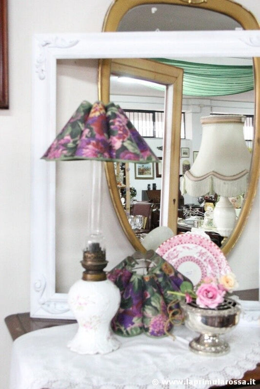 PARALUME A FIORE PER LAMPADA H cm 15 d.29 - CAPPELLO VINTAGE LUME ABAT JOURS Lampade Appliques