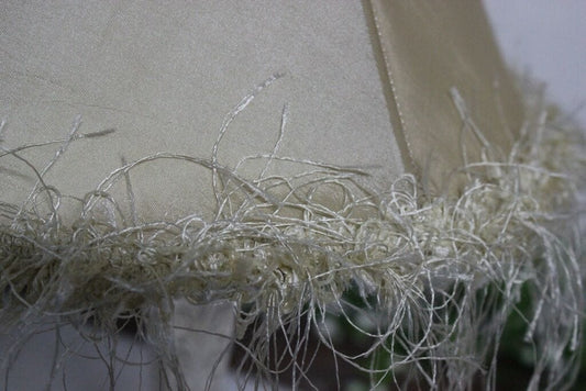 PARALUME IN STOFFA H cm 19 COLORE BEIGE PER LAMPADA, LUME, APPLIQUE - VENTOLA Lampade Appliques