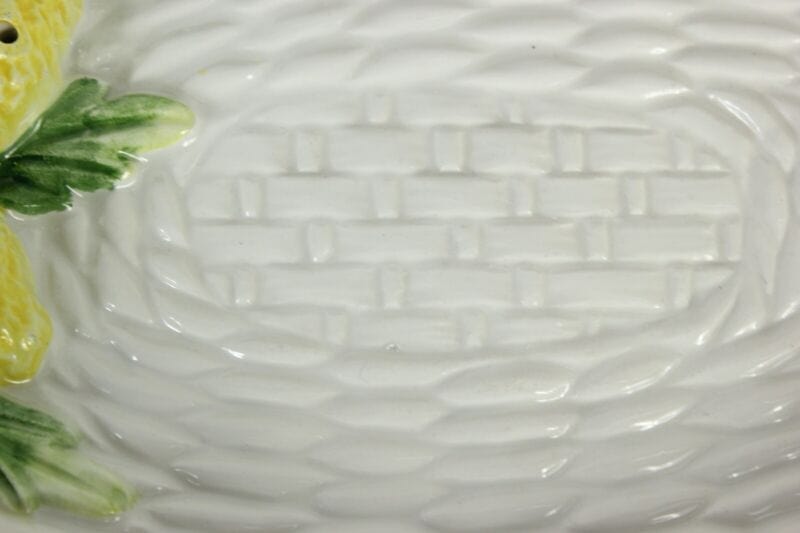 Piattino in ceramica bianca di Bassano vassoietto per porta limoni vassoio Ceramiche e Porcellane