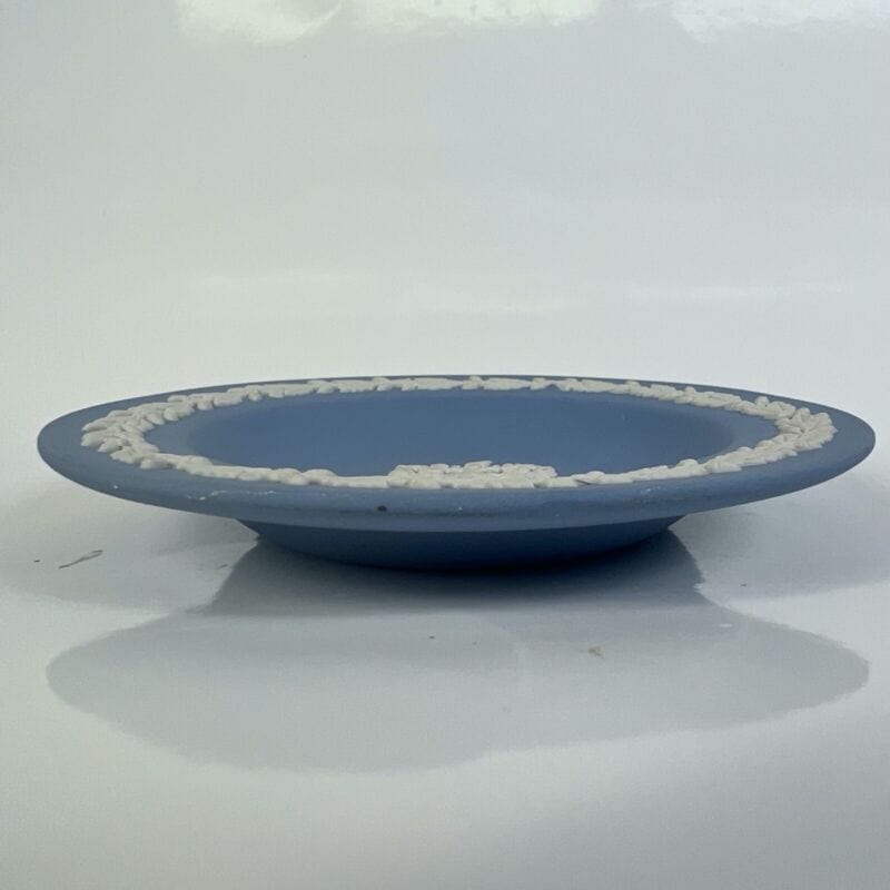 Piattino in porcellana Inglese Wedgwood Celeste Azzurro Vintage Città di Londra Ceramiche e Porcellane