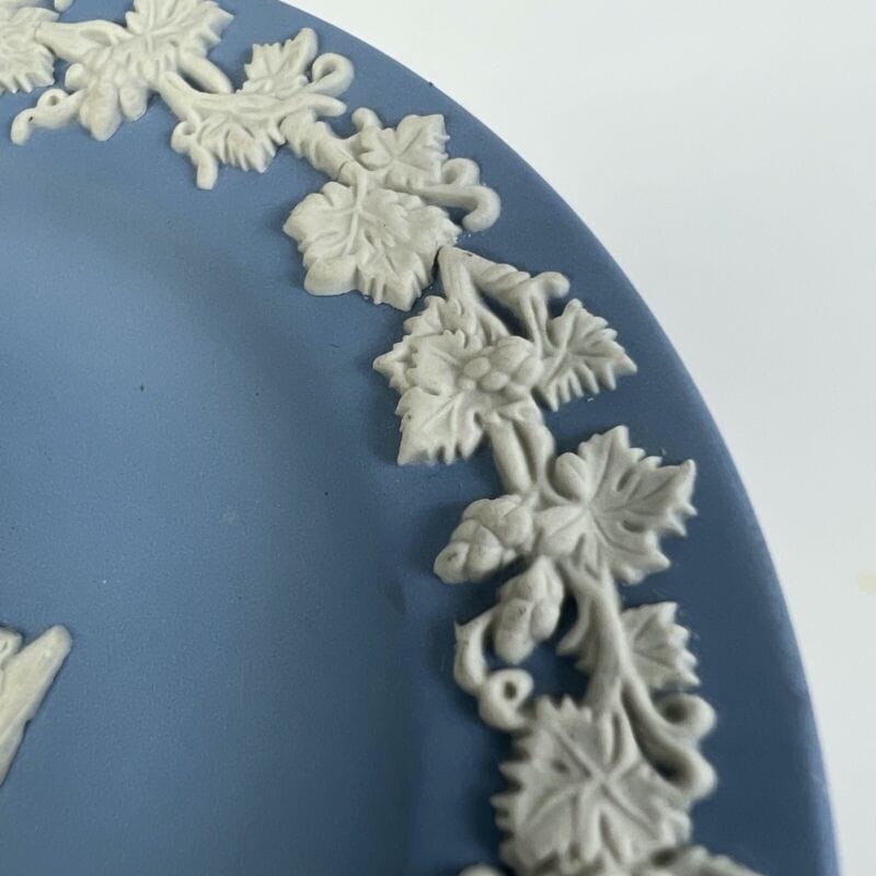 Piattino in porcellana Inglese Wedgwood Celeste Azzurro Vintage stile antico 900 Ceramiche e Porcellane