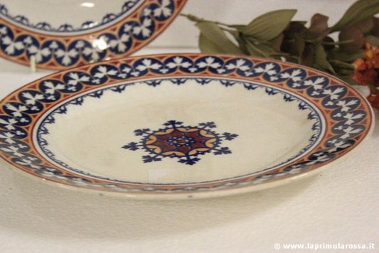 PIATTO ANTICO INGLESE IN CERAMICA TERRAGLIA ANTIQUE MINTON B B NEW STONE PLATE Ceramiche e Porcellane