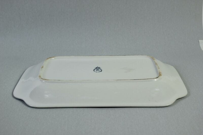 Piatto antico Richard Ginori in ceramica bianca vecchio vassoio portata anni 50 Ceramiche e Porcellane