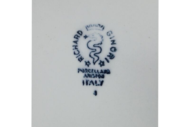 Piatto antico Richard Ginori in ceramica bianca vecchio vassoio portata anni 50 Ceramiche e Porcellane